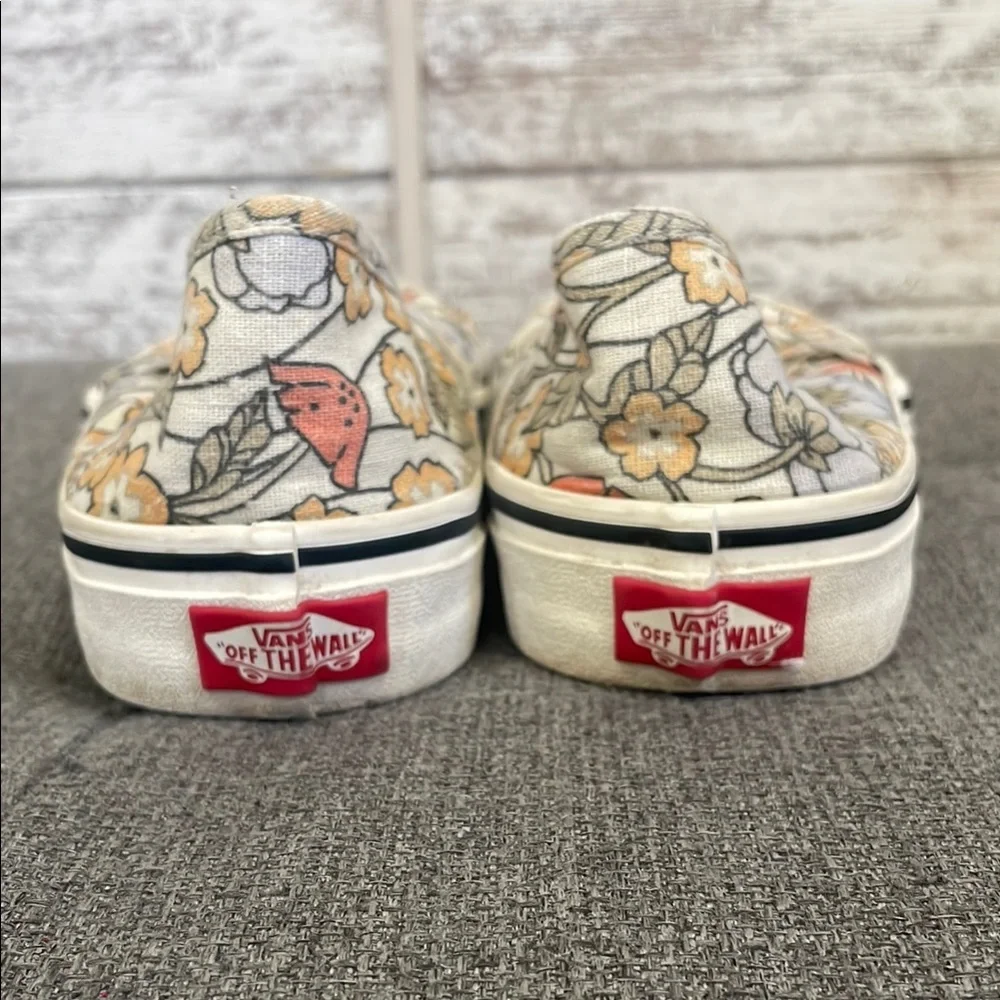 Vans White Floral Shoes - Picture 2 of 6